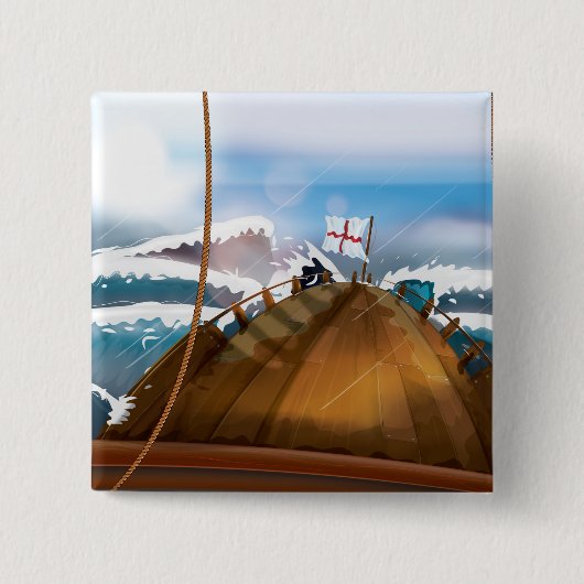 大西洋海嵐 缶バッジ (正面)