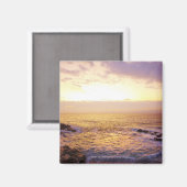 大西洋海日の出、ポートランドからの眺め マグネット (正面/裏面)