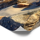 大西洋海波の写真 ポスター (角)