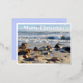 大西洋海波の写真 箔シーズンポストカード (正面/裏面)