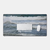 大西洋海波写真 デスクマット (キーボード&マウス)