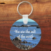 大西洋海聖句勇気付けられるの写真 キーホルダー (正面)