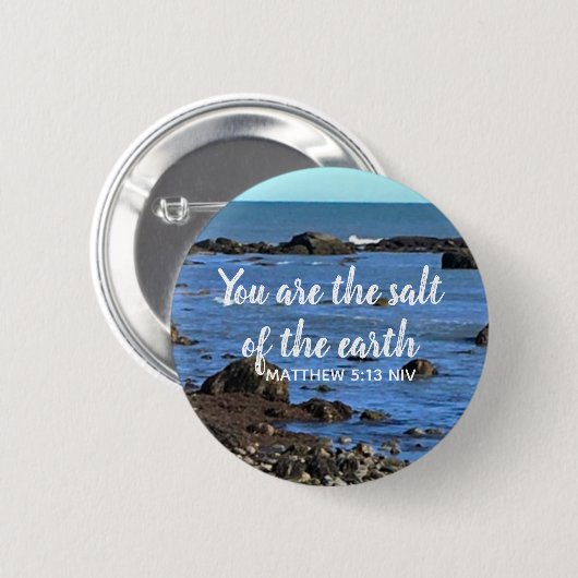 大西洋海聖句勇気付けられるの写真 缶バッジ (正面&裏面)