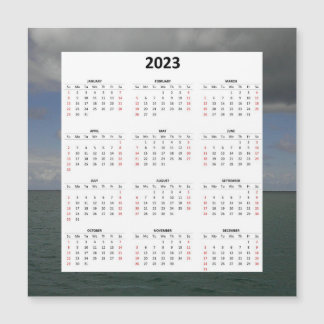 大西洋海2023年磁気カレンダー