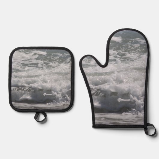 大西洋海 鍋つかみ&鍋敷きセット (正面)