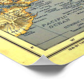 「大西洋海: 1939年詳細地図… ポスター (角)