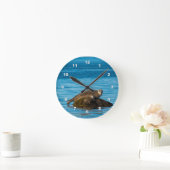 大西洋港湾シール ラウンド壁時計 (ホーム)