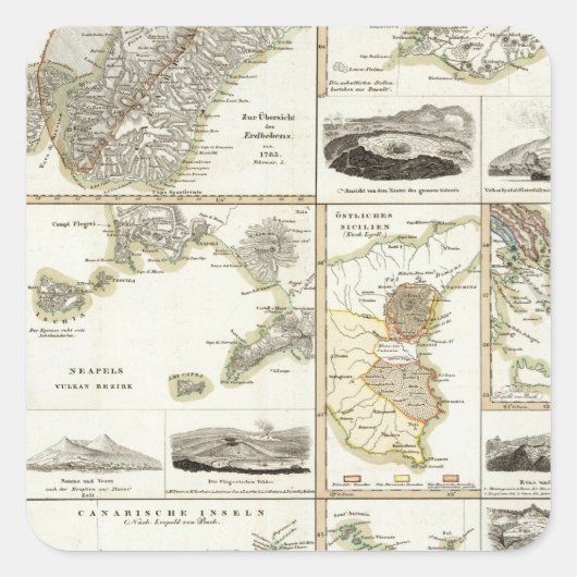 大西洋火山活動 スクエアシール (正面)