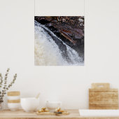 大西洋産サケのサルモサラを跳躍 ポスター (キッチン)