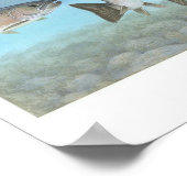 大西洋産サケ絵画のポスター ポスター (角)