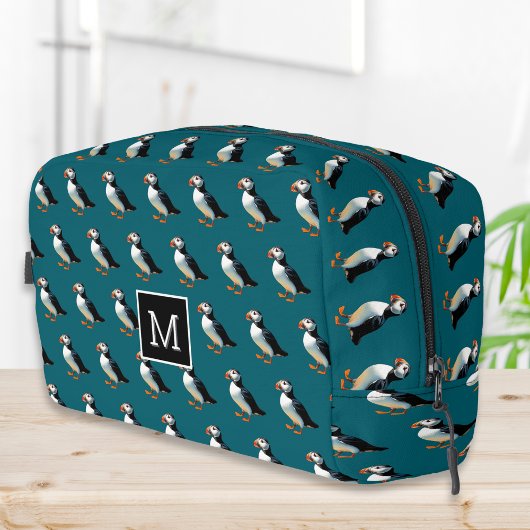 大西洋産パフィン海鳥沿岸野生生物多様体モノグラム ドップキット