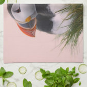 大西洋産パフィン キッチンタオル (折り畳み)