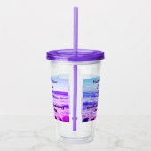 大西洋産海波の写真40th Birthday Purple アクリルタンブラー (右)