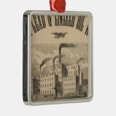 大西洋白鉛·亜麻仁油工場 メタルオーナメント (右)