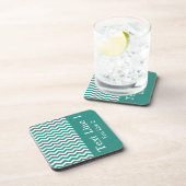 大西洋緑波シェブロンのカスタマイズ可能 コースター (右側)