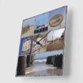 大西洋都市  スクエア壁時計 (傾斜)