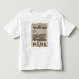 大西洋、アイオワの農場及びbldgs トドラーTシャツ