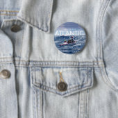 大西洋-円形ボタン--に直面します 缶バッジ (インサイチュ)