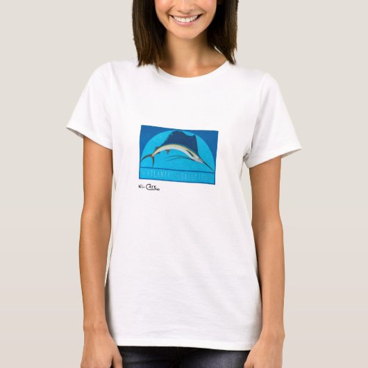 大西洋Sailfishの女性の軽い服装 Tシャツ (正面)