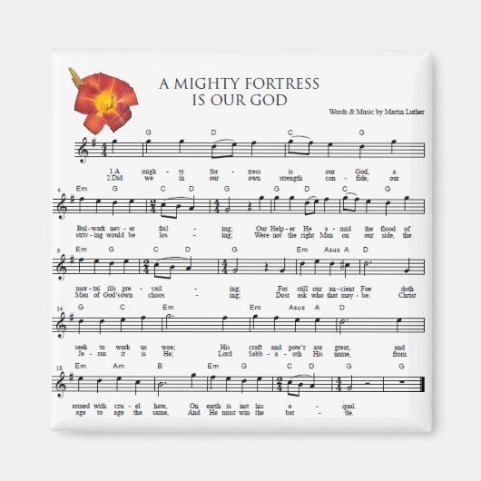 大要塞は我らの神なり マグネット (正面)