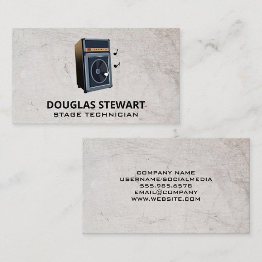 大規模なコンサートスピーカー 名刺 (正面/裏面)