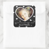 大規模なパーソナライズされたバレンタイン写真シール スクエアシール (バッグ)