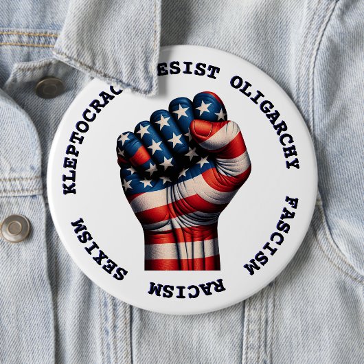 大規模なレジスタファーストの政治民主党議員アンチトランプ 缶バッジ (インサイチュ)