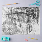 大規模なヴィンテージ切り離しマップfor Artists c 薄葉紙 (クラフト)