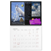 大規模な〔占星術の〕十二宮図とチャクラカレンダー カレンダー (1月 2026)