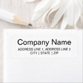 大規模プリント差出人住所ラベル |白 ラベル (インサイチュ)