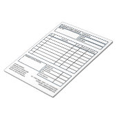 大規模プロフェッショナルビジネス請求書/見積 ノートパッド (アングル)