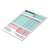大規模プロフェッショナルビジネス請求書/見積 ノートパッド (アングル)