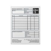 大規模プロロゴ・ビジネス請求書/見積 ノートパッド (回転)