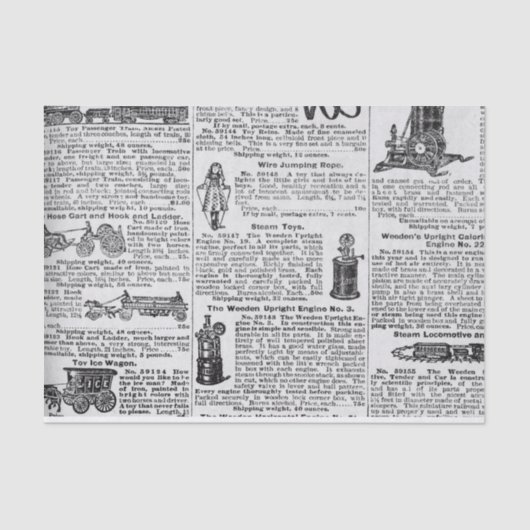 大規模ヴィンテージカタログページ 薄葉紙 (正面)