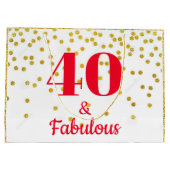 大規模抱き枕 – マイルストーン金ゴールド ラージペーパーバッグ (裏面)