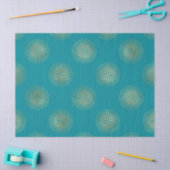 大規模金ゴールドコンパスオンティール(緑がかった色)デコパージ 薄葉紙 (クラフト)