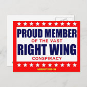 大誇りを持ったきな右翼陰謀のメンバー ポストカード (正面/裏面)