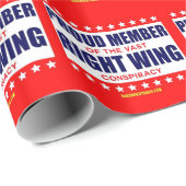 大誇りを持ったきな右翼陰謀のメンバー ラッピングペーパー (ロールコーナー)