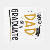 大誇りを持った学パパ フリースブランケット (正面(横))