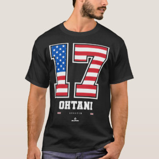 大谷将平米国国旗のナンバープルオーバー Tシャツ