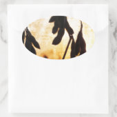 大豆の夕日 楕円形シール (バッグ)