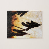 大豆の日没 ジグソーパズル (横)