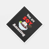 大豆アメージングかわいいすし スタンダードランチョンナプキン (角)