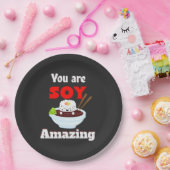 大豆アメージングかわいいすし ペーパープレート (パーティー)