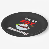 大豆アメージングかわいいすし ペーパープレート (アングル)