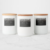 大豆キャンドル製品包装グリッタースターズブラック フードラベル (ボトル)