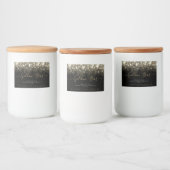 大豆キャンドル製品包装グリッタースターズ金ゴールド フードラベル (ボトル)