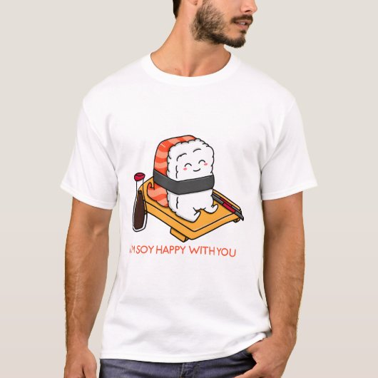 大豆ハッピー寿司 Tシャツ (正面)