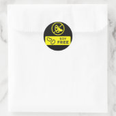 大豆フリー安全ラベル ラウンドシール (バッグ)