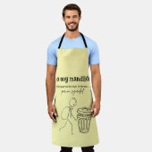 大豆マンディロン、simplemente sigo ordenesなし エプロン (着用した状態)